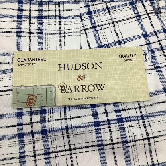 Hudson & Barrow Mens Plaid Chino Shorts Size 30 (Actual 32) NWT - Picture 11 of 13